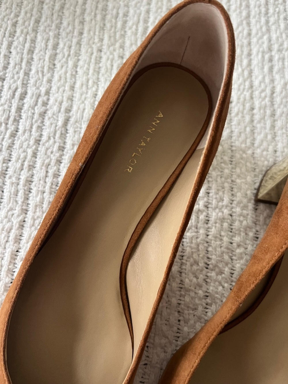 Ann Taylor Better Suede Block Heels - Picture 2 of 6